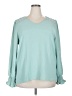 Dokotoo 100% Polyester Teal Long Sleeve Blouse Size 2X - photo 1