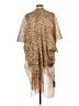 Assorted Brands 100% Polyester Tan Kimono Size L (estimated) - photo 2
