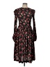 Alcoolique 100% Polyester Floral Black Casual Dress Size 6 - photo 1
