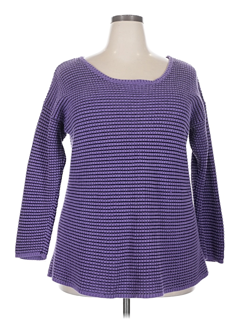Pre-owned Ellos Pullover Sweater In Purple