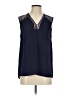 Vince Camuto 100% Polyester Blue Sleeveless Blouse Size S - photo 1