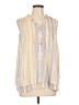 Zac & Rachel 100% Polyester Yellow Sleeveless Blouse Size L - photo 1