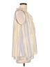 Zac & Rachel 100% Polyester Yellow Sleeveless Blouse Size L - photo 4
