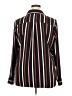 Halogen 100% Polyester Stripes Black Long Sleeve Blouse Size XXL - photo 2