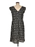 Agnes B. 100% Polyester Graphic Black Casual Dress Size EU (FR) 44 / US 12 - photo 2