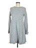 Mud Pie Stripes Gray Casual Dress Size M - photo 1