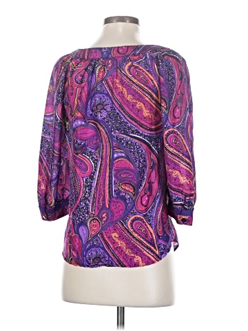 Trina Turk 3/4 Sleeve Silk Top (view 2)
