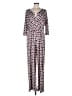 Assorted Brands Print Burgundy Jumpsuit Size M - photo 1