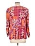 Passport 100% Rayon Orange Long Sleeve Blouse Size L - photo 2
