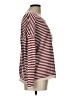 Dokotoo 100% Cotton Stripes Burgundy Pullover Sweater Size L - photo 4