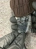 H&M 100% Polyester Black Brown Dress Pants Size XS - photo 7