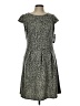 AB Studio Animal Print Gray Casual Dress Size 12 - photo 1