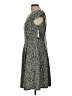AB Studio Animal Print Gray Casual Dress Size 12 - photo 5