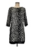Worthington Animal Print Black Casual Dress Size M - photo 1