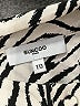 Suncoo 100% Viscose Animal Print Silver Long Sleeve Blouse Size XS - photo 7