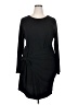 Olrik Solid Black Cocktail Dress Size 2X - photo 1