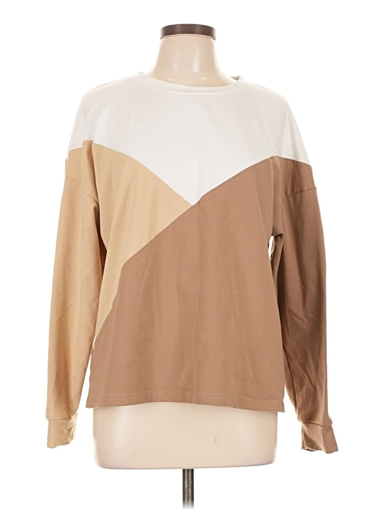 Pre-owned Unbranded Pullover Sweater In Tan