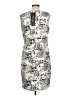 Michael Tyler Graphic Silver Cocktail Dress Size L - photo 2