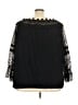 Colleen Lopez 100% Polyester Black 3/4 Sleeve Blouse Size 3X - photo 2