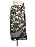 Talbots 100% Polyester Print Gray Casual Skirt Size 8 - photo 1