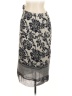 Talbots 100% Polyester Print Gray Casual Skirt Size 8 - photo 2