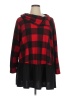 Voll Plaid Red Poncho Size XL (estimated) - photo 1
