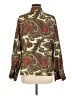 Unbranded 100% Silk Paisley Green Blouse Size 8 (estimated) - photo 2