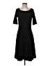 Lands' End Solid Black Casual Dress Size S - photo 1