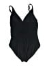 Aqua Green Solid Black One Piece Swimsuit Size S (estimated) - photo 2