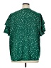 Unbranded Stars Green Short Sleeve Blouse Size 1X (estimated) - photo 2