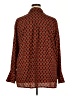 She + Sky 100% Polyester Print Orange Long Sleeve Blouse Size 2X - photo 2