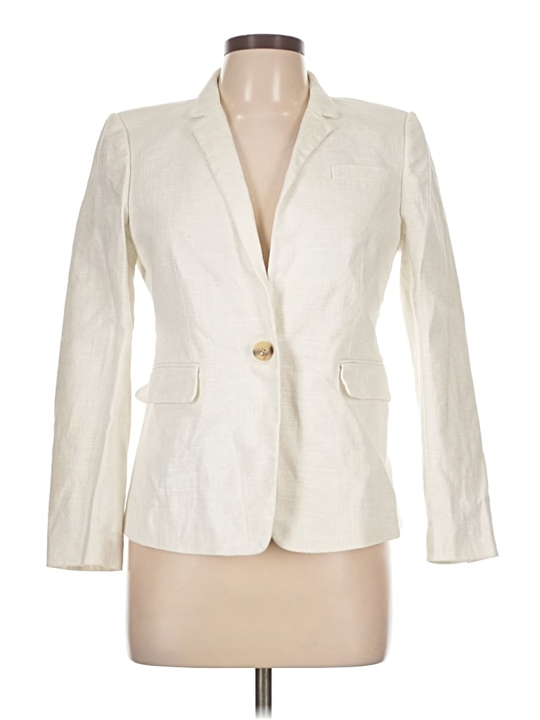 Pre-owned Jcrew Blazer Jacket In Ivory
