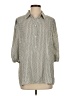 Max Studio 100% Polyester Houndstooth Gray 3/4 Sleeve Blouse Size XS - photo 1