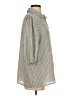 Max Studio 100% Polyester Houndstooth Gray 3/4 Sleeve Blouse Size XS - photo 4