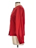 Claudia Richard 100% Polyester Red Long Sleeve Blouse Size 10 - photo 5