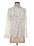 Rails 100% Silk Hearts Ivory Long Sleeve Silk Top Size XS - photo 1