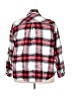 Maurices 100% Cotton Plaid Red Long Sleeve Button-Down Shirt Size 3X - photo 2