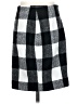Boston Proper Checkered-gingham Gray Casual Skirt Size 0 - photo 2