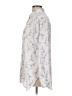 Ann Taylor LOFT 100% Polyester Floral Ivory Long Sleeve Blouse Size L - photo 5