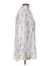 Ann Taylor LOFT 100% Polyester Floral Ivory Long Sleeve Blouse Size L - photo 4