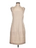 Ann Taylor 100% Polyester Solid Tan Casual Dress Size 10 - photo 1