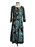 N Touch Paisley Teal Casual Dress Size S - photo 1