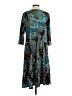 N Touch Paisley Teal Casual Dress Size S - photo 2
