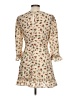 Assorted Brands 100% Polyester Floral Ivory Casual Dress Size L - photo 2