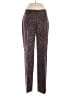 Harold's Paisley Burgundy Casual Pants Size 8 - photo 1