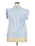 Shein Curve 100% Polyester Blue Sleeveless Blouse Size 2XL Plus - photo 2