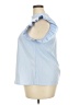 Shein Curve 100% Polyester Blue Sleeveless Blouse Size 2XL Plus - photo 5