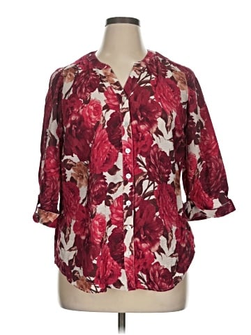 Sara Michelle 3/4 Sleeve Blouse (view 1)