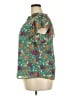 Beacon 100% Polyester Tropical Teal Short Sleeve Blouse Size XXL - photo 5