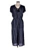 Artesia 100% Rayon Stripes Blue Jumpsuit Size L - photo 1